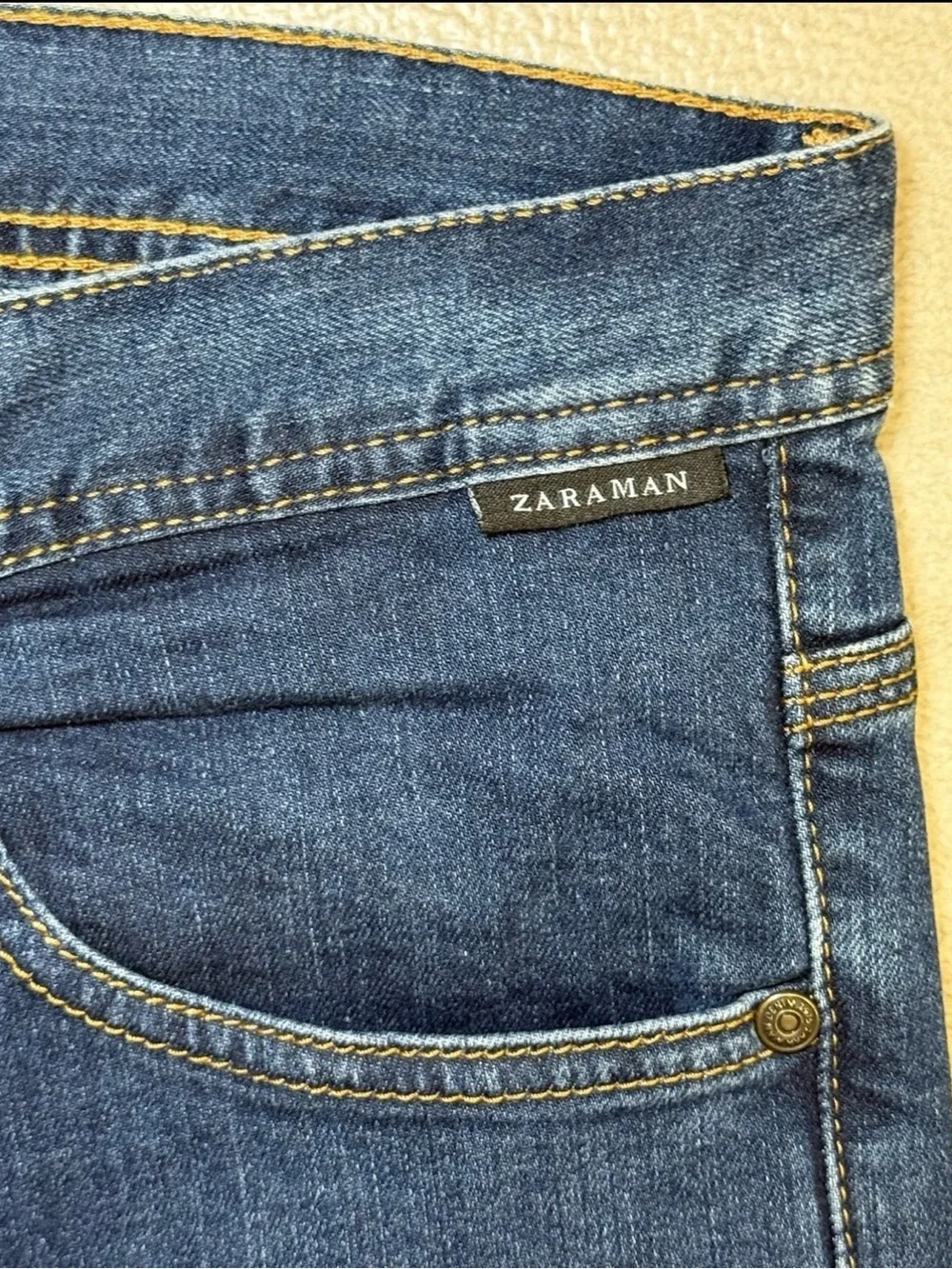 Zara Man Men's Slim Fit Dark Wash Stretch Denim Jeans Size 34 Msr 33x33 Blue